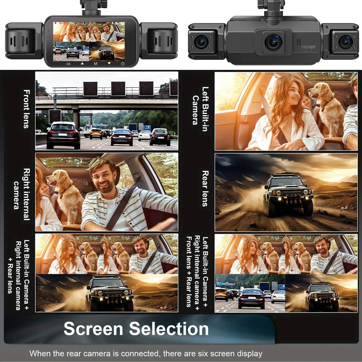 4-Camera Dash Cam System