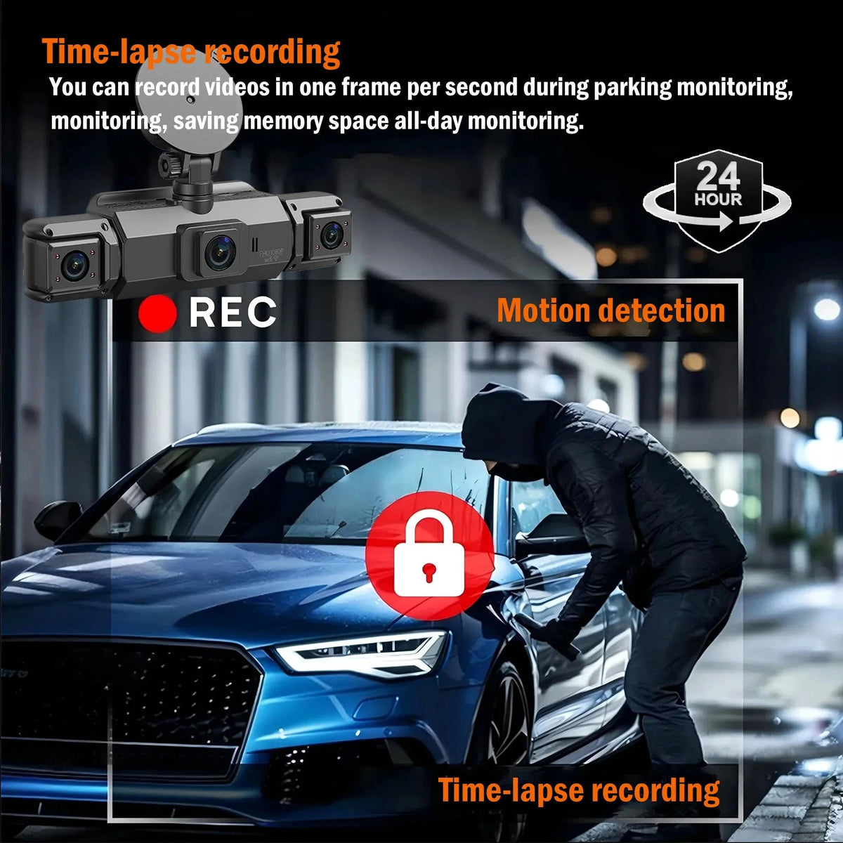 4-Camera Dash Cam System