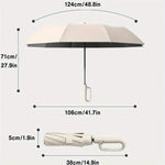 Sun Umbrella with UPF50 UV Protection, Compact UV Umbrella for Travel and Rain, Lightweight Windproof Mini Umbrella