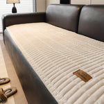 Quilted Sectional Slipcover Sofa Protector in Microfiber - Pet-Proof Furniture Shield for Living Room, Den & Family Room
