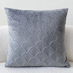 Cove Velvet Shell Cushion Cover - Soft Plush, Coastal Design