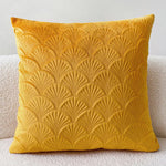 Cove Velvet Shell Cushion Cover - Soft Plush, Coastal Design