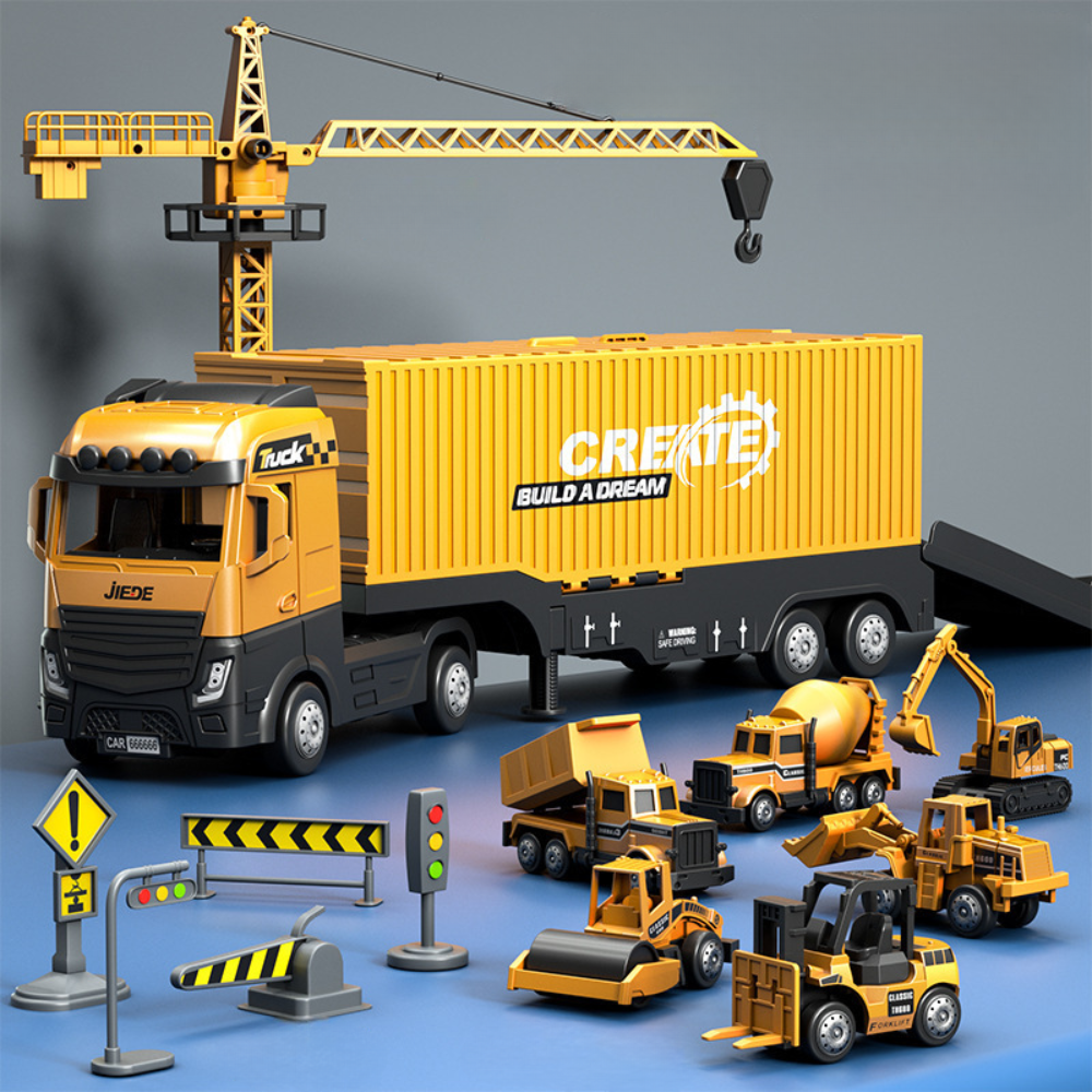 Fun Building Crane Truck for Kids STEM Play - Dotisk