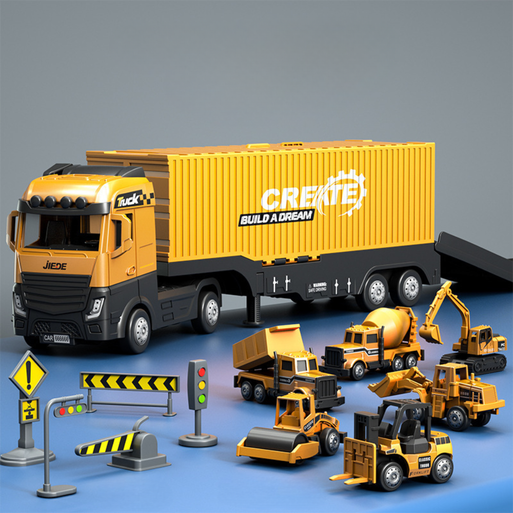 Fun Building Crane Truck for Kids STEM Play