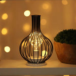 Cordless Wine-Inspired Table Lamp Set – 3 Decorative Bottle & Glass LED Lights for Dining Room, Living Room & Home Ambiance
