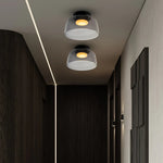 Layered Glass Ceiling Light Modern Multi-Tier Flush Mount Fixture with LED Hardwired for Kitchen Dining Room Bedroom Living Room