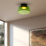 Layered Glass Ceiling Light Modern Multi-Tier Flush Mount Fixture with LED Hardwired for Kitchen Dining Room Bedroom Living Room