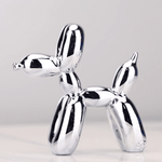 Creative Home Decor | Electroplated Balloon Dog Sculpture with Abstract Design | Unique Wall Decor for Modern Room Aesthetics