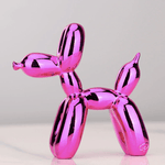 Creative Home Decor | Electroplated Balloon Dog Sculpture with Abstract Design | Unique Wall Decor for Modern Room Aesthetics