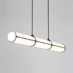 Linear Adjustable LED Overhead Fixture 59-Inch Metal Acrylic Three Color Temperatures for Dining Room Kitchen Living Space Modern Interior L