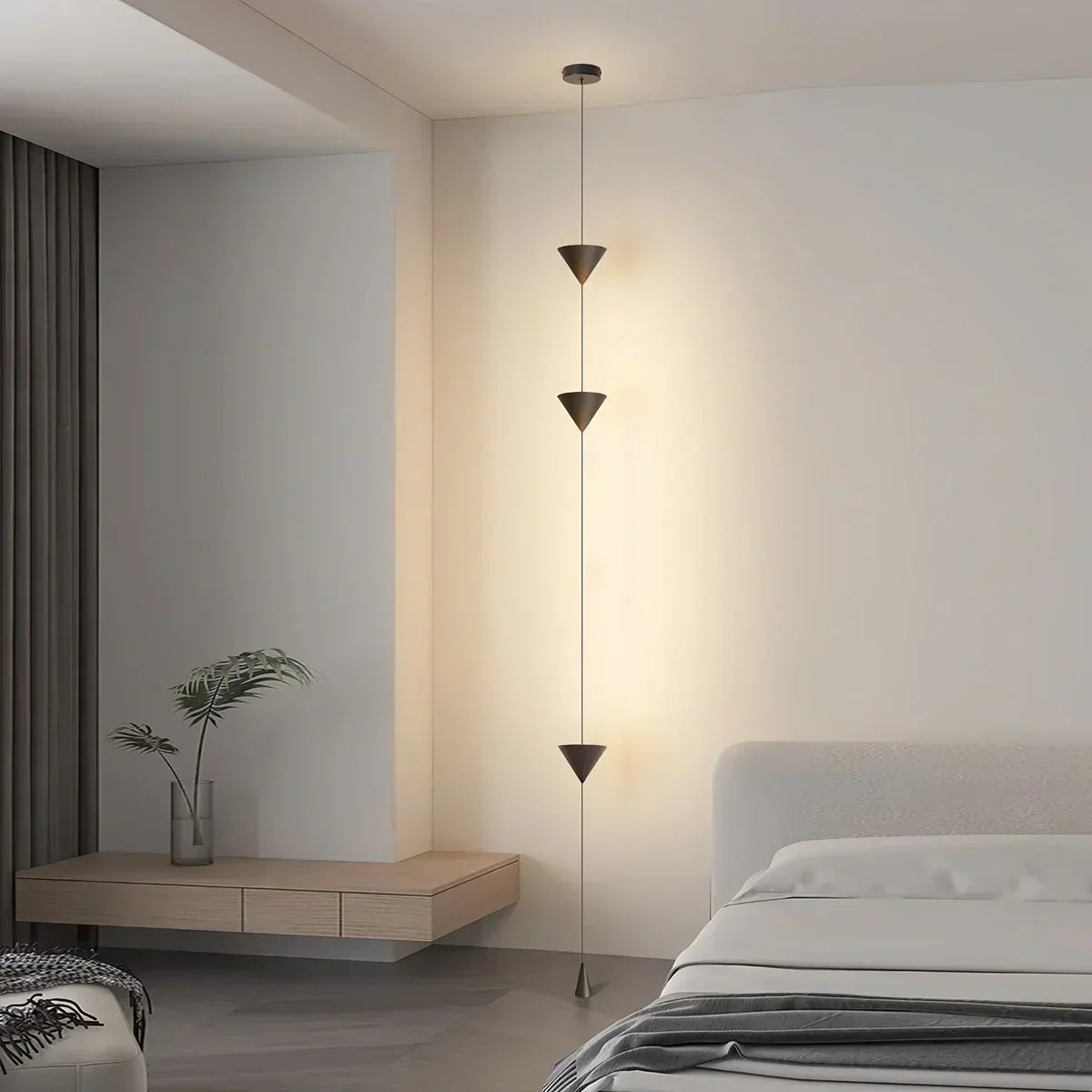 Adjustable Height Pole Light Iron & Acrylic LED Up to 11.5 Feet for Bedroom Living Room Modern Home Office Minimal Vertical Standing Accent