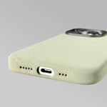 Fabric-Wrapped Phone Case with Wireless Charging for iPhone 13-17 Series – Anti-Fingerprint Protective Cover