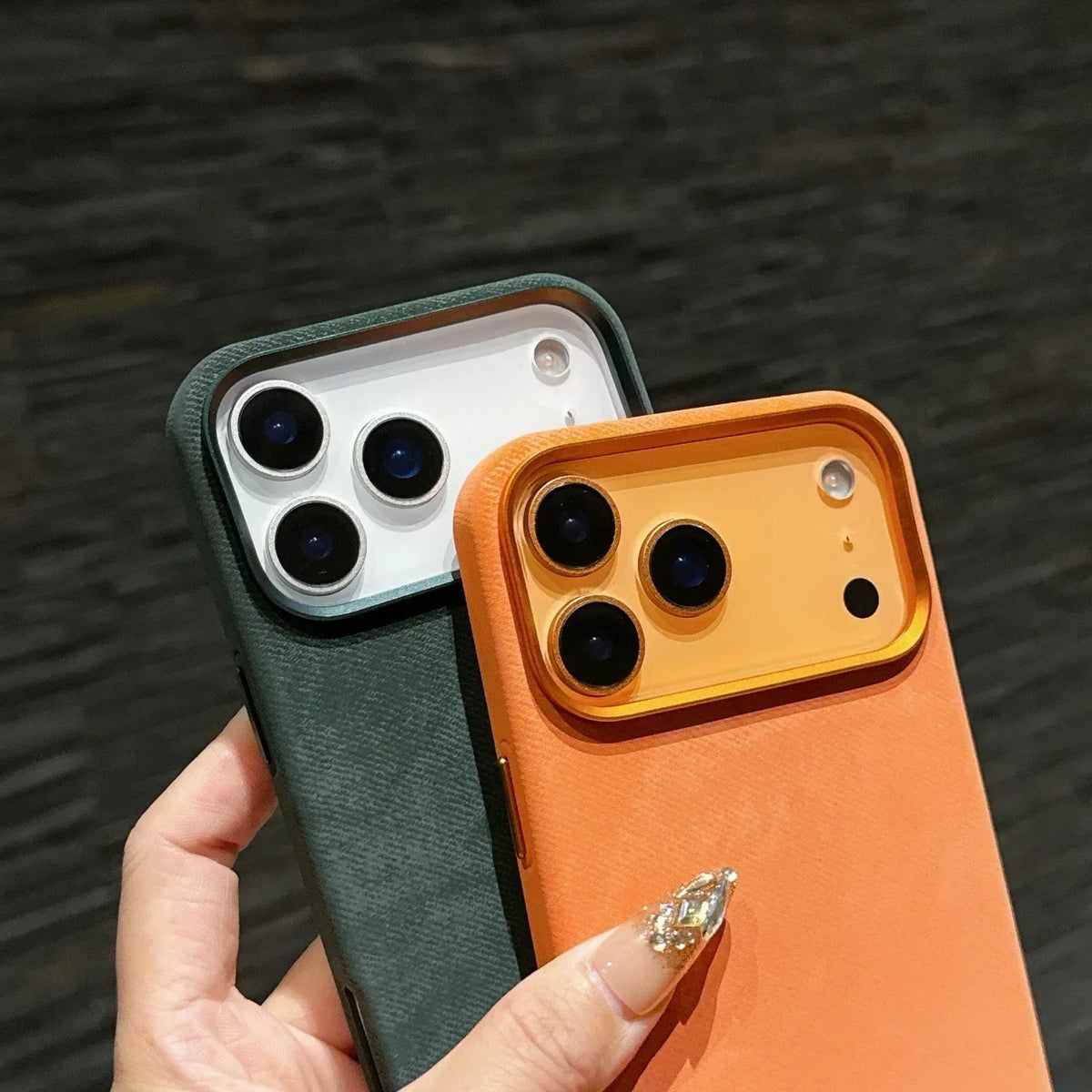 Fabric-Wrapped Phone Case with Wireless Charging for iPhone 13-17 Series – Anti-Fingerprint Protective Cover