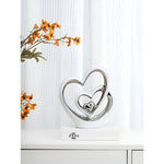 Diora Decorative Figure - Porcelain Double Heart Ornament
