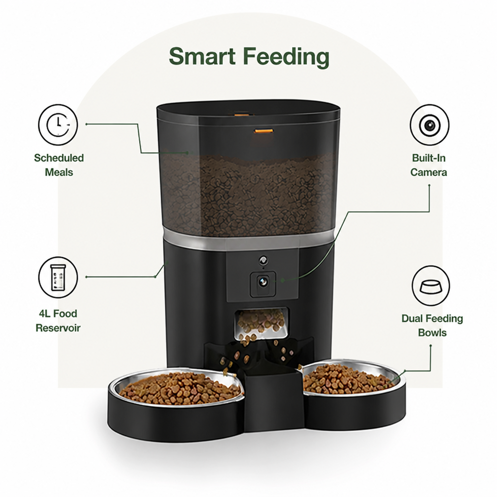 Dotisk Built-In Camera & Portion-Control Automatic Feeder (4L)
