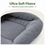 Dotisk Thick Fleece & Calming Cave Bed