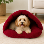 Dotisk Thick Fleece & Calming Cave Bed