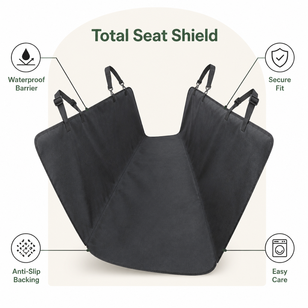 Dotisk Water-Resistant & Non-Slip Car Seat Hammock Cover (Universal Fit)