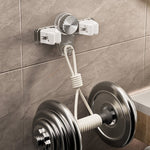Efficient Storage Solutions | Heavy Duty Mop and Broom Holder with Powerful Suction Cups | Space-Saving Organizer for Clutter-Free Living