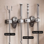Efficient Storage Solutions | Heavy Duty Mop and Broom Holder with Powerful Suction Cups | Space-Saving Organizer for Clutter-Free Living