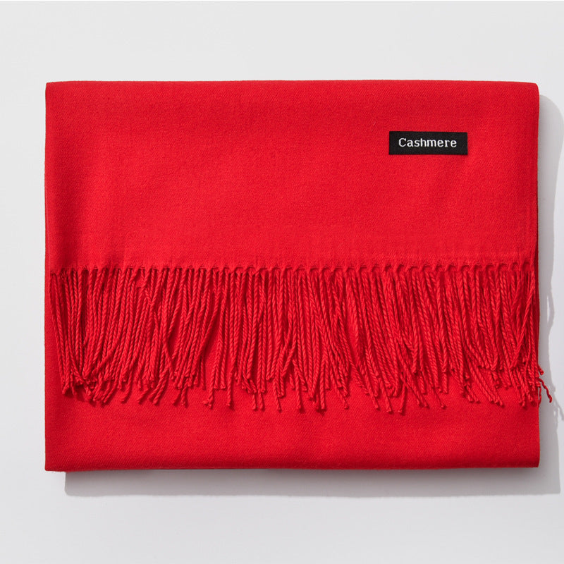 Soft Cozy Women's Winter Scarf with Classic Pattern