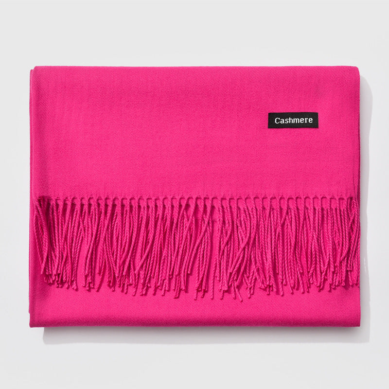 Soft Cozy Women's Winter Scarf with Classic Pattern