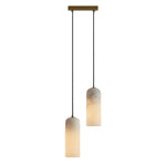 Elegant Alabaster Globe Pendant Light with Brass Finish | Adjustable Height for Versatile Illumination