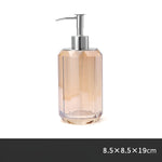 Crystal Glass Bathroom Accessories Set, Glass Soap Dispenser with Toothbrush Holder, Vanity Tray for Bathroom Countertop