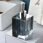 Crystal Glass Bathroom Accessories Set, Glass Soap Dispenser with Toothbrush Holder, Vanity Tray for Bathroom Countertop