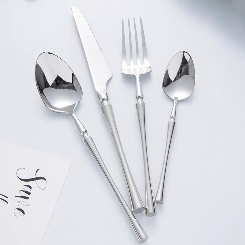 Premium 24-Piece Silverware Dining Set