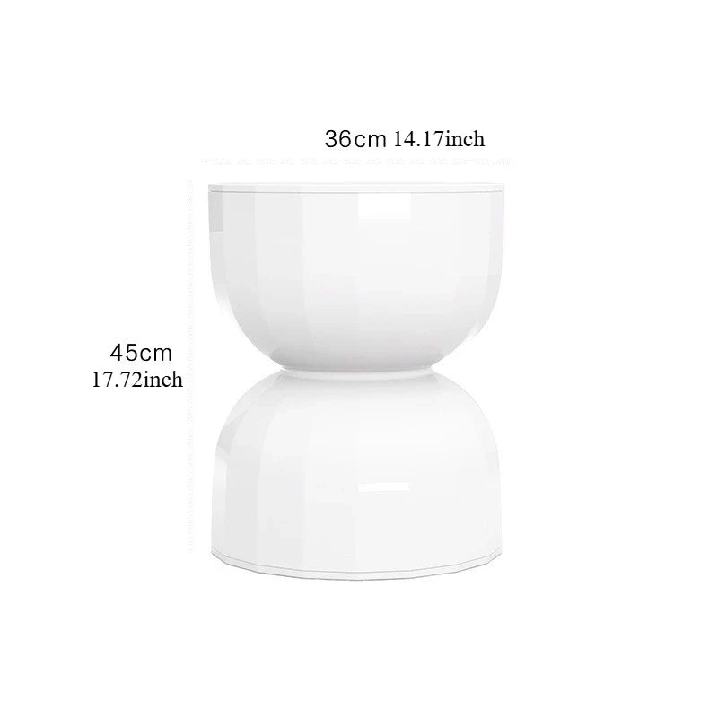 Stylish Hourglass Side Table – Scandinavian Minimalist Accent Furniture