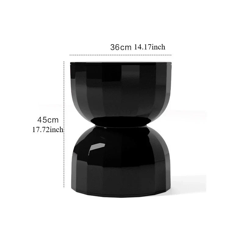 Stylish Hourglass Side Table – Scandinavian Minimalist Accent Furniture