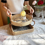 Fable Serving Tray - Eco-Friendly Handcrafted Rattan Design