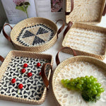 Fable Serving Tray - Eco-Friendly Handcrafted Rattan Design