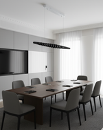 Hanging LED Fixture 46 in Metal Wood Acrylic Globe Pendant 3000K Contemporary Ceiling Light for Kitchen Island Dining Table