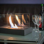 Compact Outdoor Tabletop Fire Pit with Real Flame Effect