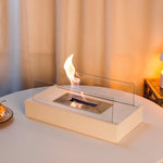 Compact Outdoor Tabletop Fire Pit with Real Flame Effect