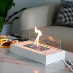 Compact Outdoor Tabletop Fire Pit with Real Flame Effect