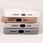 Silicone iPhone Case with Camera & Screen Protection for 14-17, Air, Pro, Max