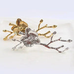 Beautiful Floral Table Setting Ring Set
