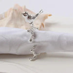 Beautiful Floral Table Setting Ring Set