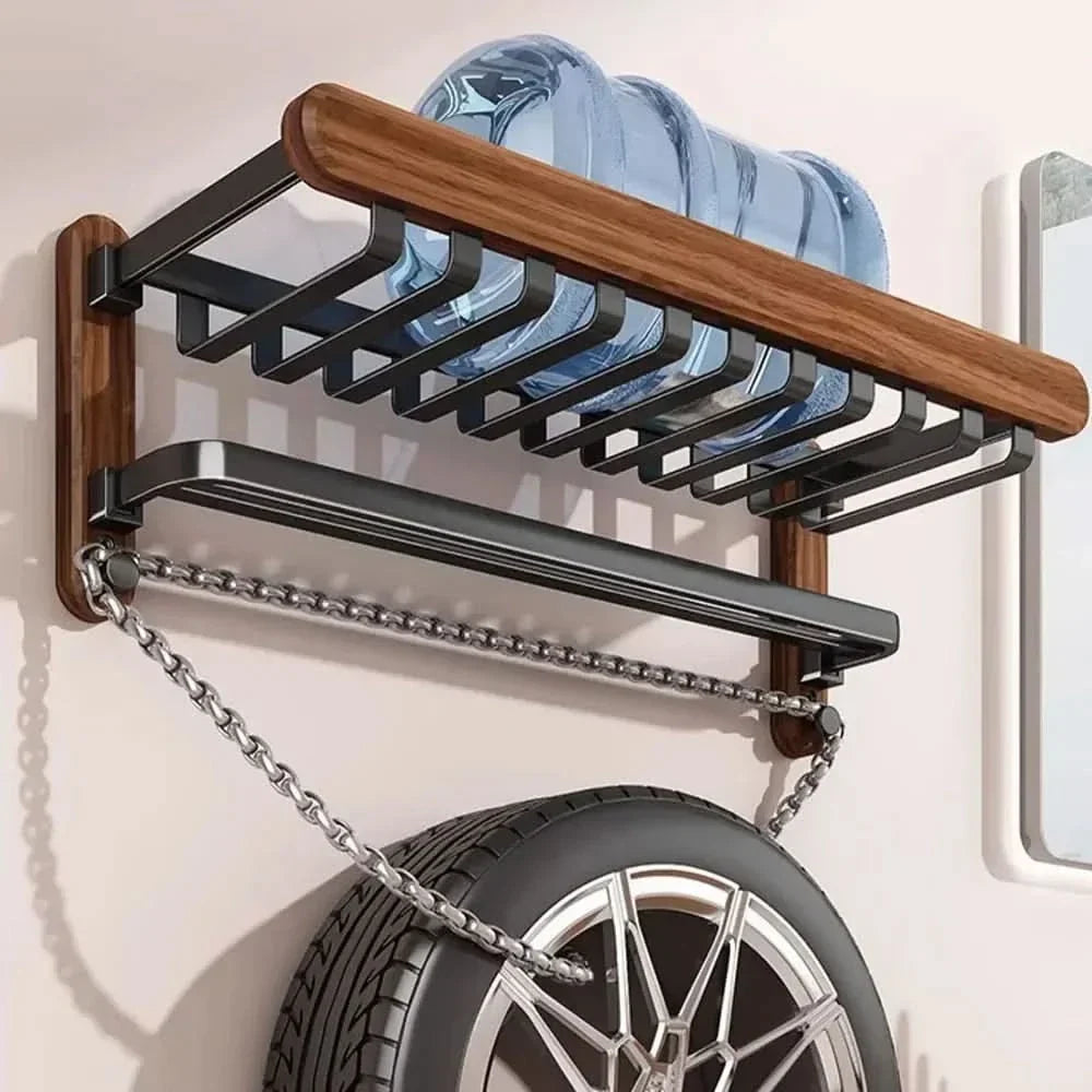 WOODFOLD – Foldable Walnut Towel Rack