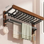 WOODFOLD – Foldable Walnut Towel Rack
