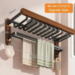 WOODFOLD – Foldable Walnut Towel Rack
