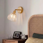 Adjustable Glass Sconce 8-Inch Tulip Shade for Bedroom Hallway Living Room Corner Accent Lighting E27 Socket Rotatable Design