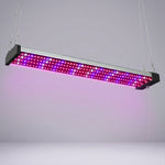 Overhead LED Plant Light Panel Dimmable Pull-Chain Full-Spectrum Hanging Fixture for Indoor Herb Gardens Vegetables Seedlings Adjustable Hei