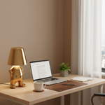 Cordless LED Desk Lamp with Touch Dimmer – Rechargeable Nightstand Light for Bedrooms, 9 in Tall, USB-C Portable Warm Glow Accent Lighting