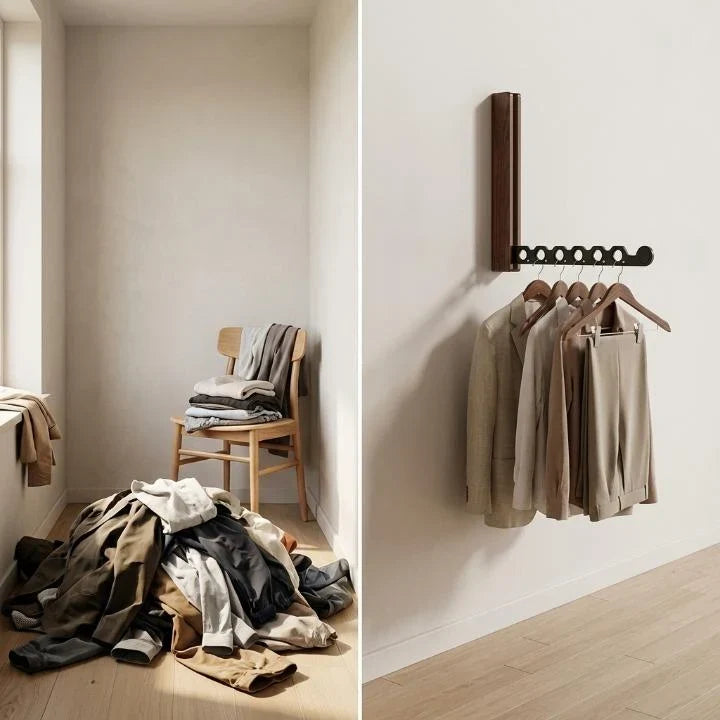Timber Collapsible Hanger Rail