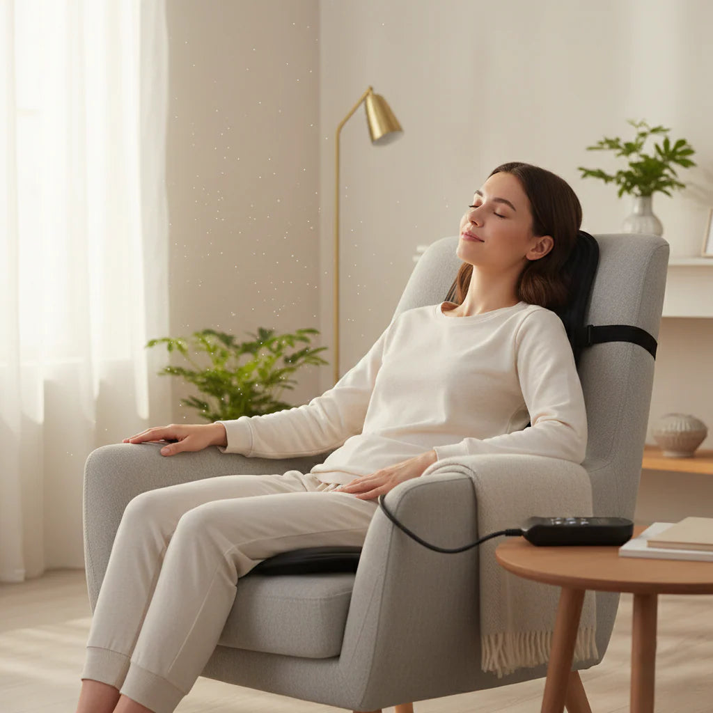 Warm Massage Cushion for Back and Neck Relief