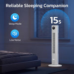 Tower Fan with Remote Control 4-Speed Oscillating Bladeless Air Circulator Quiet Sleep Mode 12-Hour Timer for Bedroom Living Room